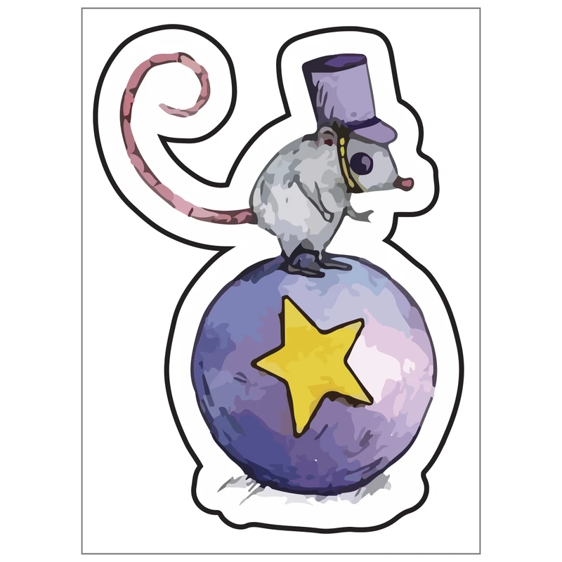 استیکر لپ تاپ طرح موش کد 459