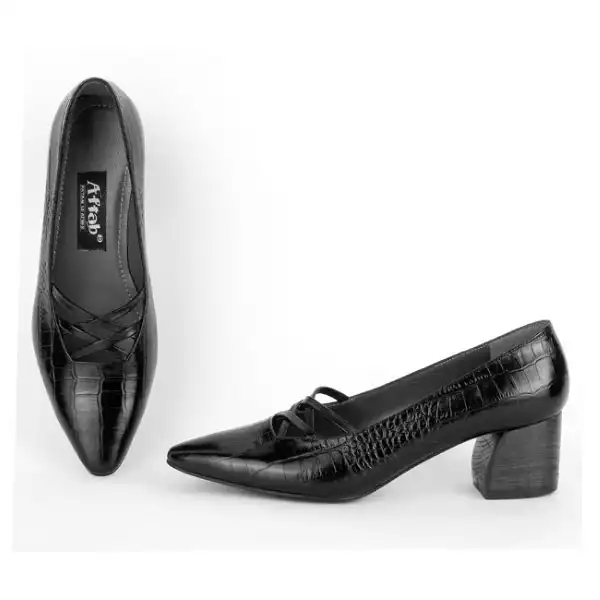 کفش زنانه پاتن چرم آفتاب مدل P66