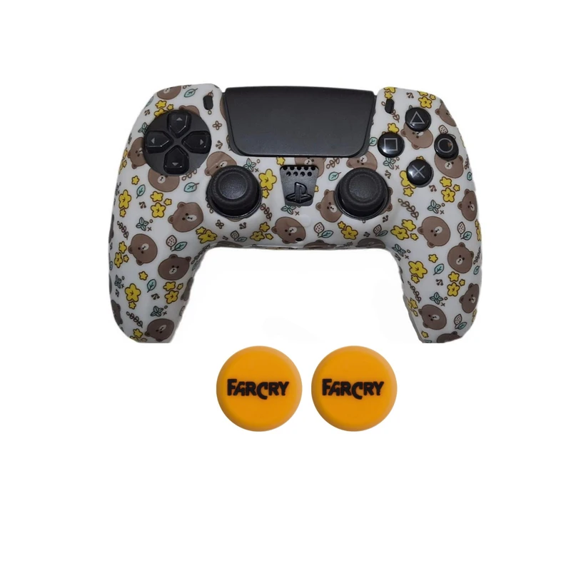 محافظ دسته بازی پلی استیشن۵ مدل Bear111 به همراه روکش آنالوگ بسته دو عددی 