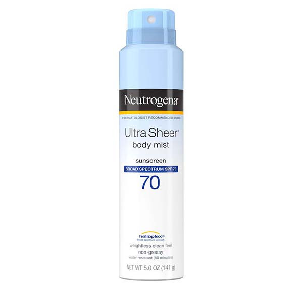 اسپری ضد آفتاب نوتروژینا مدل Ultra Sheer 70 حجم 141 میلی لیتر اسپری ضد آفتاب نوتروژینا مدل Ultra Sheer 70 حجم 141 میلی لیتر
