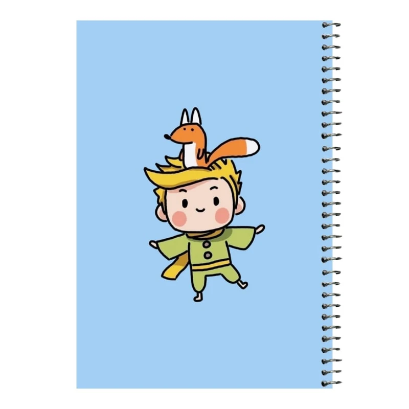 دفتر مشق 80 برگ اس جی مدل شازده کوچولو و روباه   