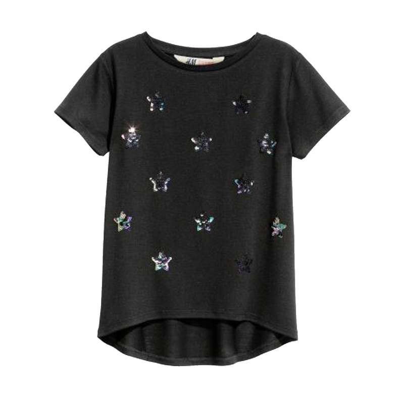 تی شرت آستین کوتاه دخترانه اچ اند ام مدل 2715