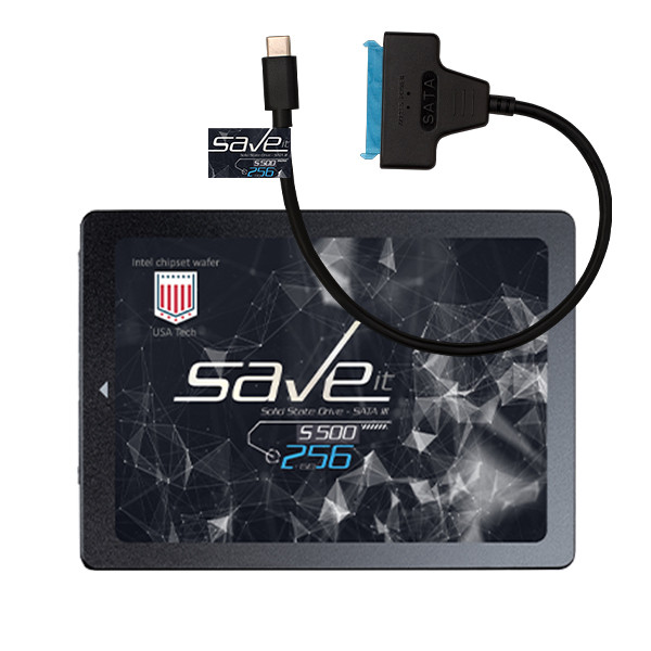 اس اس دی اینترنال سیویت مدل S500 به همراه کابل تبدیل SATA3 به TYPE-C ظرفیت 256 گیگابایت