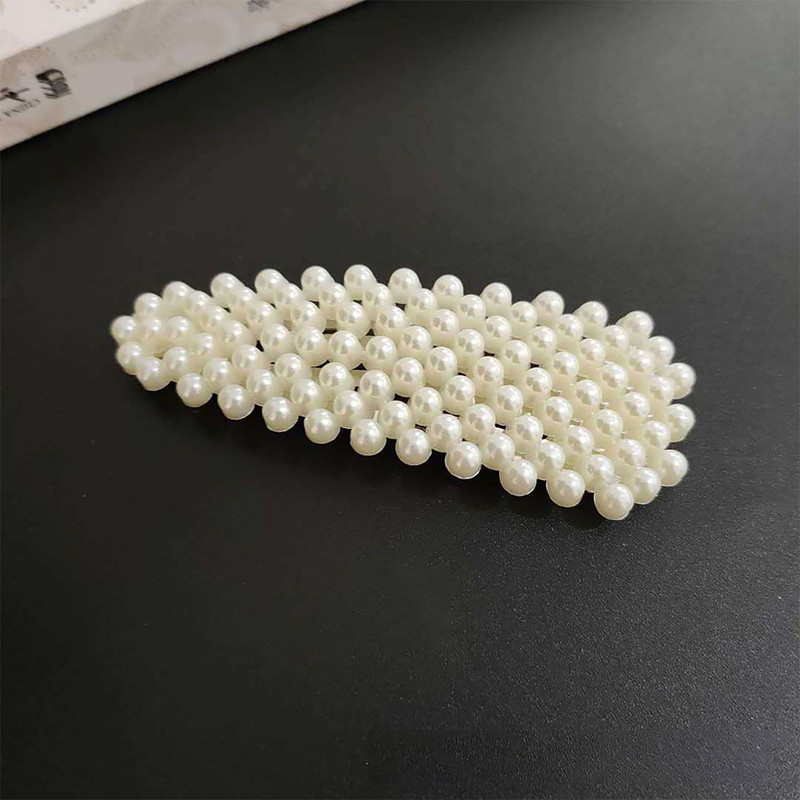گیره مو زنانه مدل KNP-01 طرح مروارید