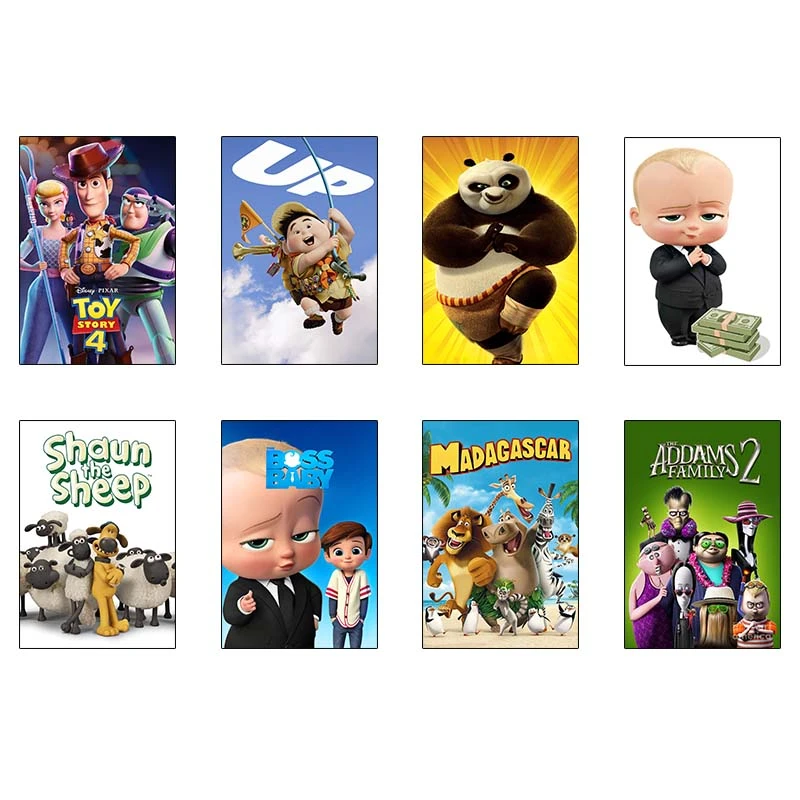 پوستر کارنيکا طرح انیمیشن animation کد 14503 مجموعه 8 عددی