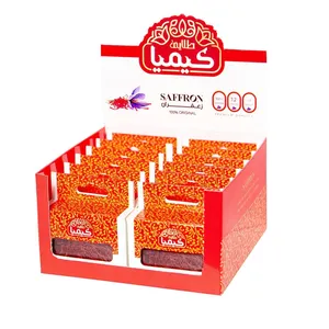 زعفران سوپرنگین کیمیا طلایی -  1 گرم بسته 12 عددی