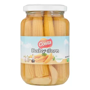 ترشی بی بی کورن با طعم سیر کاستا - 370 گرم