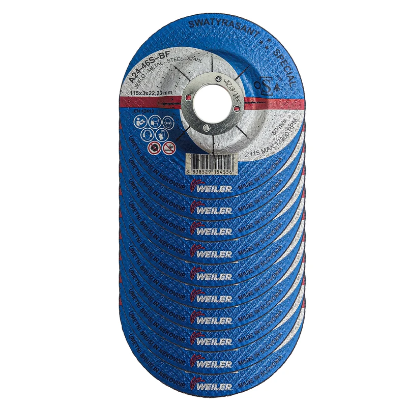 صفحه برش آهن ویلر مدل MMC-115-Yugoslav سایز 115 میلی‌متر مجموعه 10 عددی