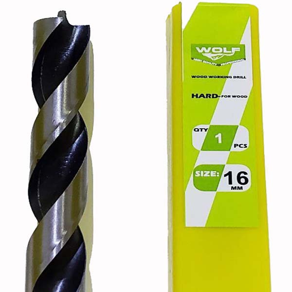 مته چوب ولف مدل ته گرد سایز 16 میلیمتر