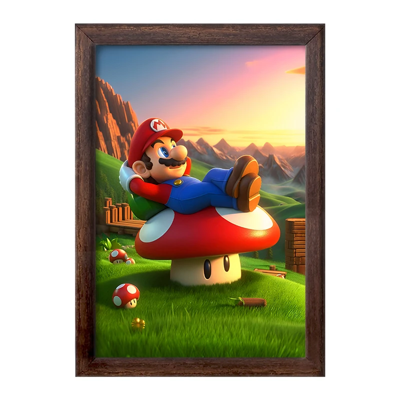 تابلو خندالو طرح سوپر ماریو (Super Mario) کد F7191