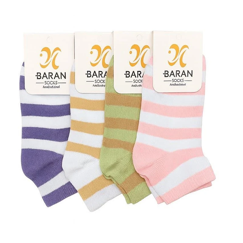 جوراب ساق کوتاه زنانه مدل 068 بسته 4 عددی