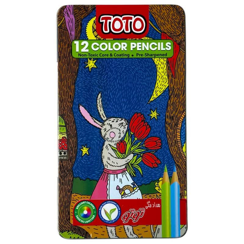 مداد رنگی 12 رنگ توتومدل 3012
