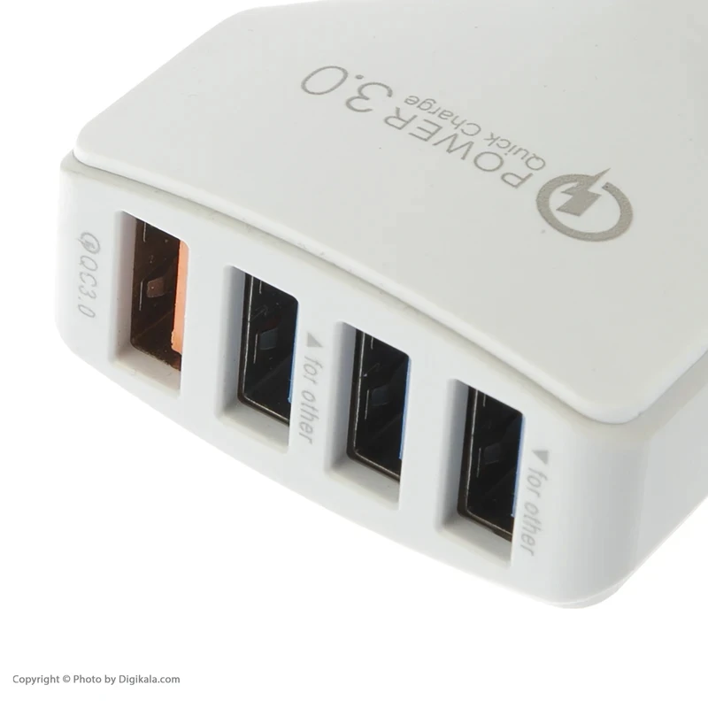 عکس شماره 6 : شارژر فندکی 18 وات چهار پورت مدل c44c