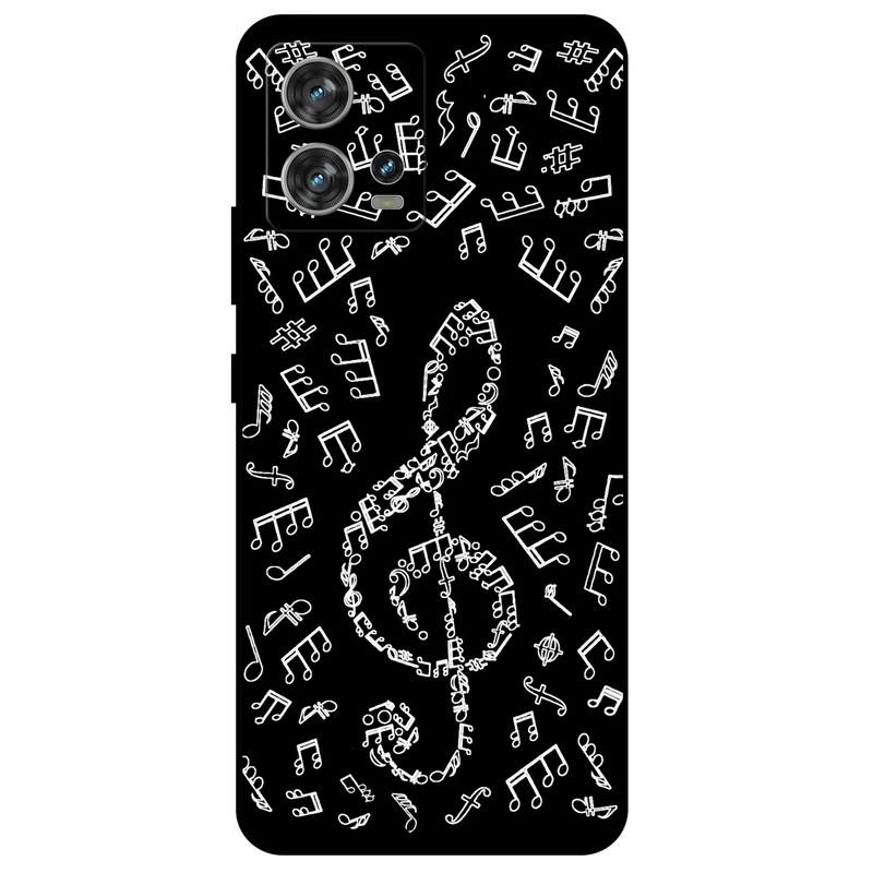کاور مگافون طرح نوت موسیقی مدل 1370 مناسب برای گوشی موبایل موتورولا Moto Edge 30 Fusion