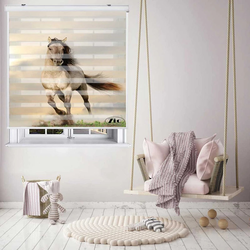 پرده زبرا زیو کد OA7053 سایز 150x150 سانتی متر