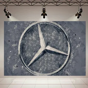 پوستر طرح لوگوی مرسدس بنز مدل Geometric Art کد AR23660
