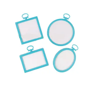 کارگاه گلدوزی مدل قاب پلاستیکی 4SSABZ مجموعه 4 عددی