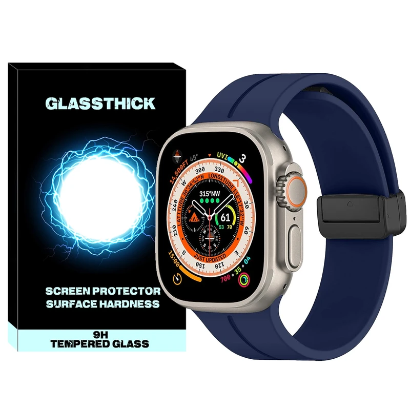 بند گلستیک مدل Magnetic-ORG-GL مناسب برای ساعت هوشمند هاینو تکو T89 Ultra / T99 Ultra max