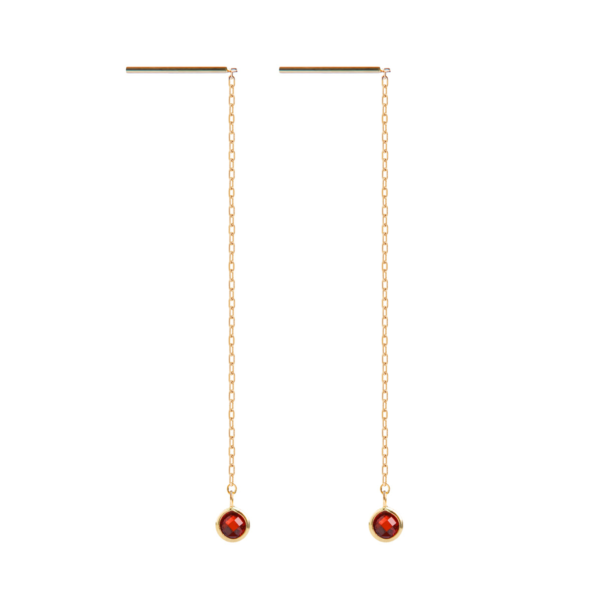 گوشواره طلا 18 عیار زنانه ریسه گالری مدل 3035