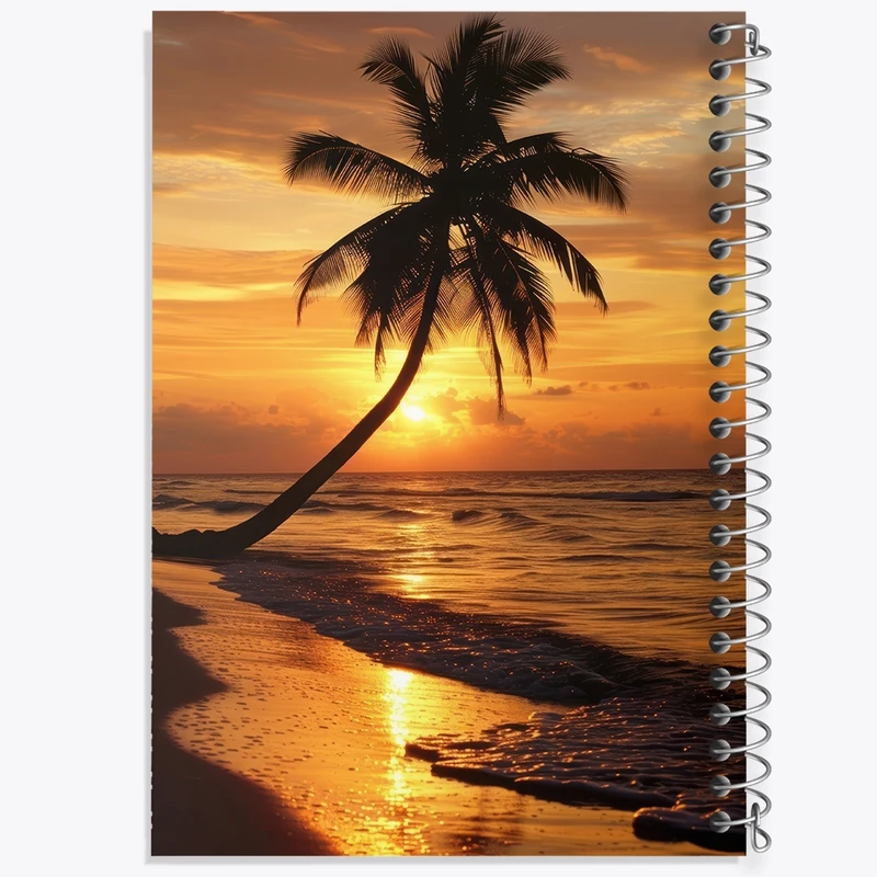 دفتر مشق 50 برگ خندالو طرح منظره غروب کد F2720