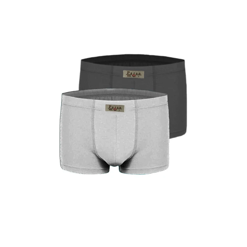 شورت مردانه تولیدی پاران مدل نخ پنبه خالص صادراتی مجموعه 2 عددی