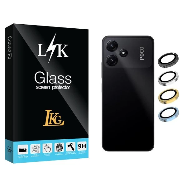 محافظ لنز گوشی ال کا جی مدل LKK Ringi مناسب برای گوشی موبایل شیائومی Poco M6 Pro 5G