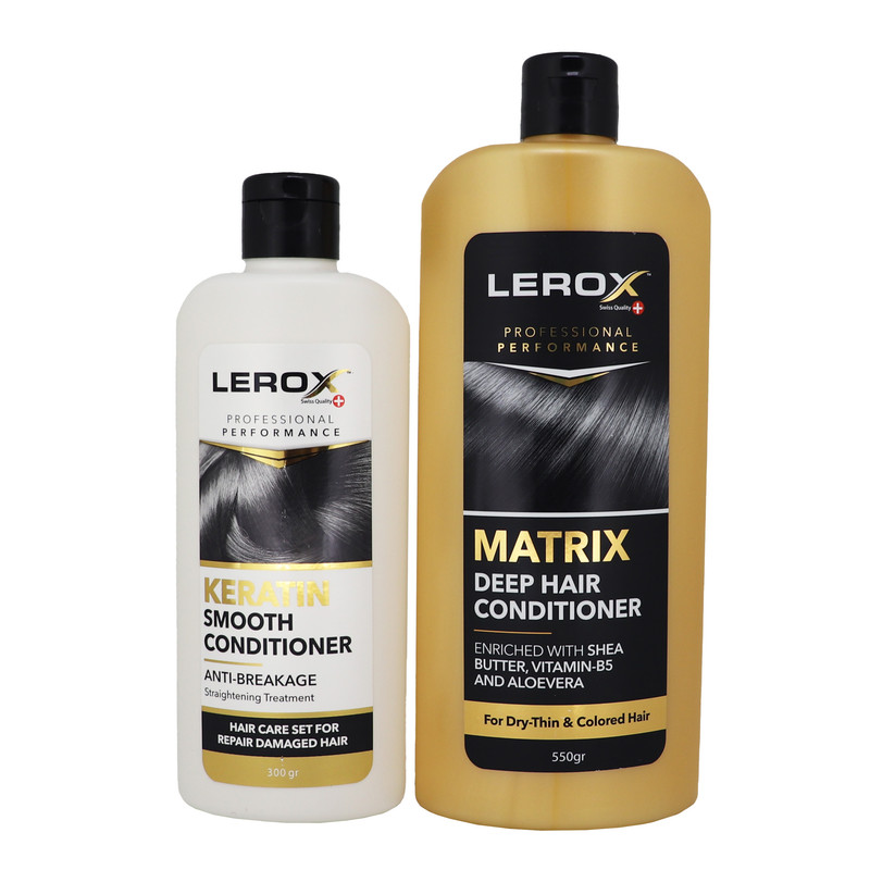 نرم کننده مو لروکس مدل ماتریکس حجم 550 میلی لیتر به همراه نرم کننده مو لروکس مدل کراتین حجم 300 میلی لیتر نرم کننده مو لروکس مدل ماتریکس حجم 550 میلی لیتر به همراه نرم کننده مو لروکس مدل کراتین حجم 300 میلی لیتر