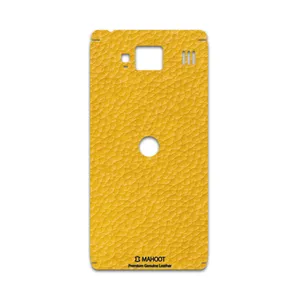MAHOOT Mustard-Leather Cover Sticker for Motorola droid razr hd