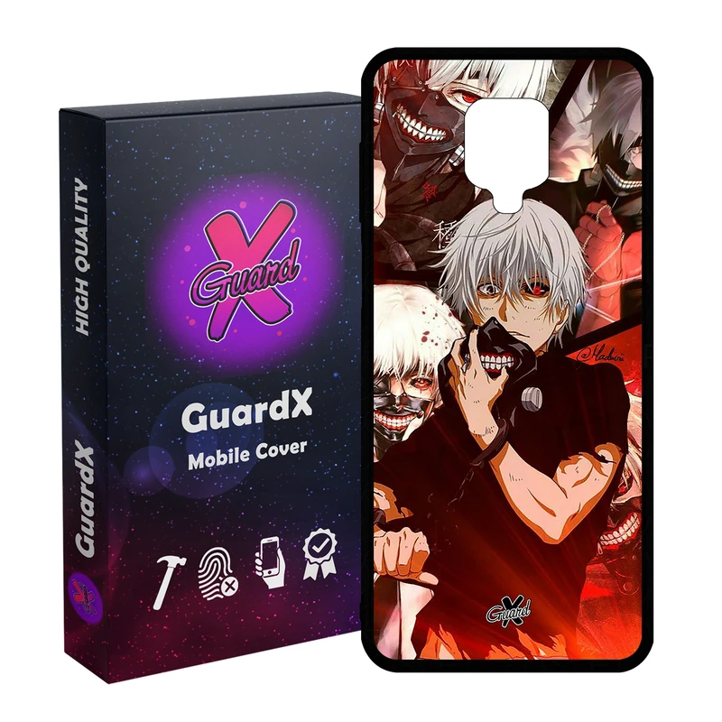 کاور گارد ایکس طرح Tokyo Ghoul Anime مدل Glass10549 مناسب برای گوشی موبایل شیائومی Redmi Note9 Pro/Note 9 Pro Max/Redmi Note 9S/MI Poco M2 Pro
