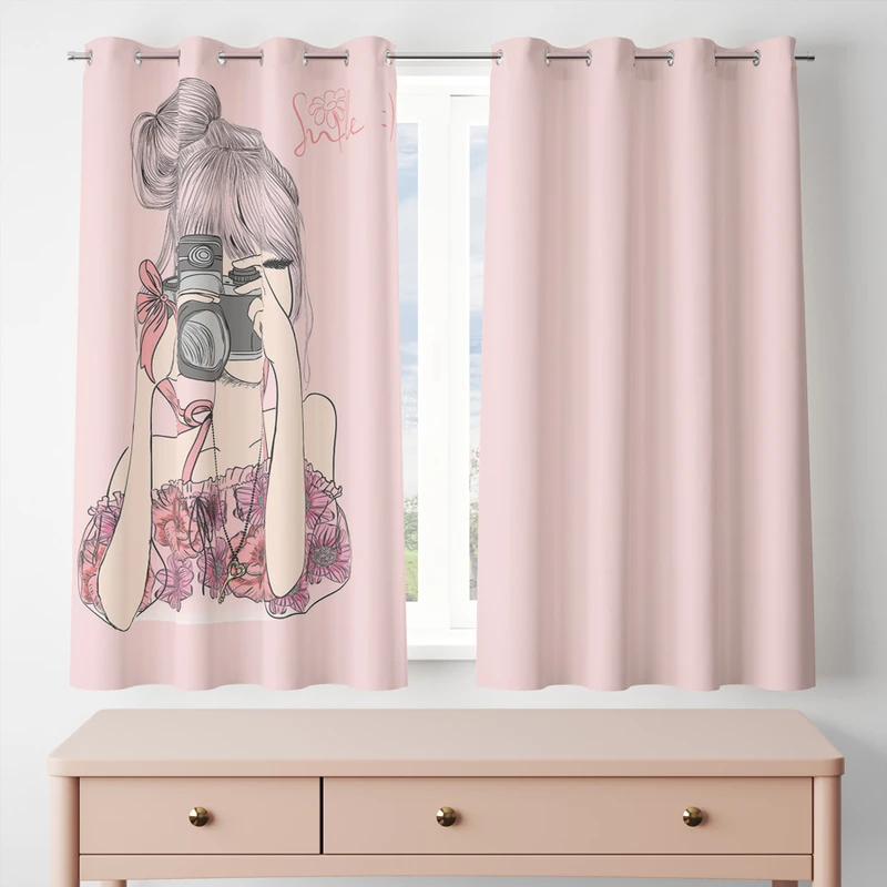 پرده مدل مخمل پانچی کد 8378 سایز 200x140 سانتی متر 