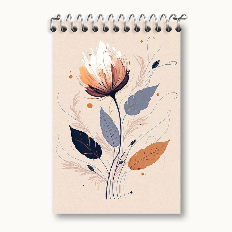 دفتر یادداشت 50 برگ خندالو مدل دکوراتیو (decorative) کد F1838