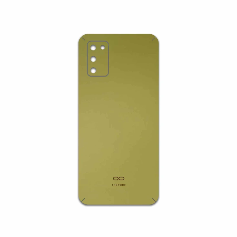 برچسب پوششی ماهوت مدل Matte-Gold مناسب برای گوشی موبایل سامسونگ Galaxy A03S