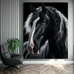 پوستر طرح مخمل اسب کد N262