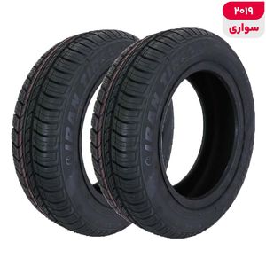 لاستیک خودرو رادیال ایران تایر مدل KARENA با کاربری سواری و سایز رینگ 14 اینچ، فاق 60 درصد پهنا و پهنای 185 میلی‌متر، شاخص تحمل وزن 82 و شاخص سرعت H (حداکثر سرعت 210 کیلومتر بر ساعت)، ساخت ایران، دارای تایر تیوبلس، 2 حلقه