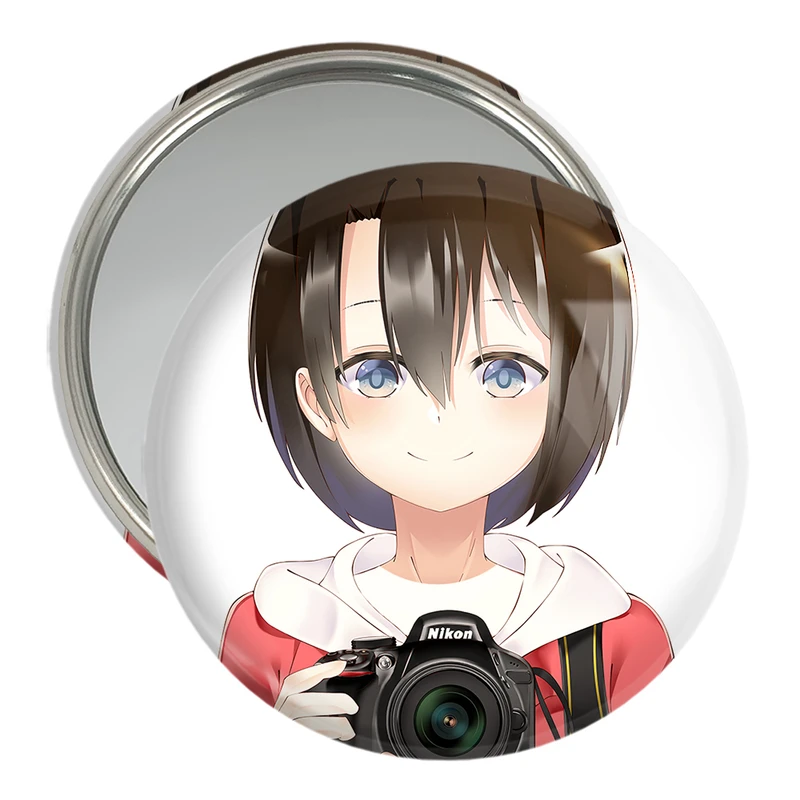 آینه جیبی خندالو مدل یوزورو نیشیمیا انیمه سایلنت ویس A Silent Voice  کد 15832