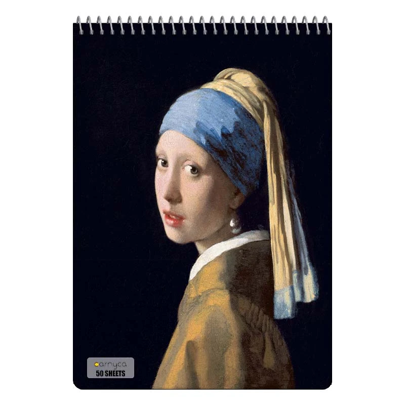 دفتر نقاشی 50 برگ سیمی کارنیکا طرح نقاشی های معروف Famous Paintings کد 29529