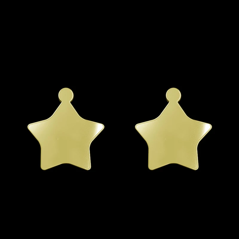 گوشواره طلا 18 عیار زنانه مدوپد مدل ستاره کد GA1-15387
