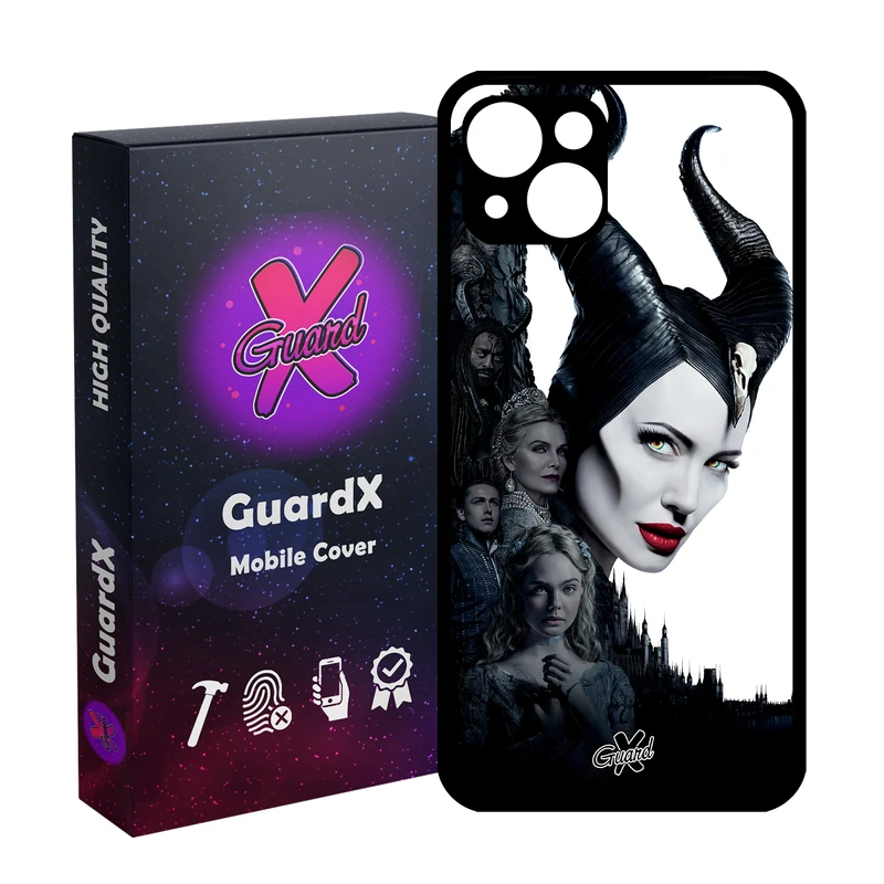 کاور گارد ایکس طرح Maleficent مدل Glass10147 مناسب برای گوشی موبایل اپل iPhone 13