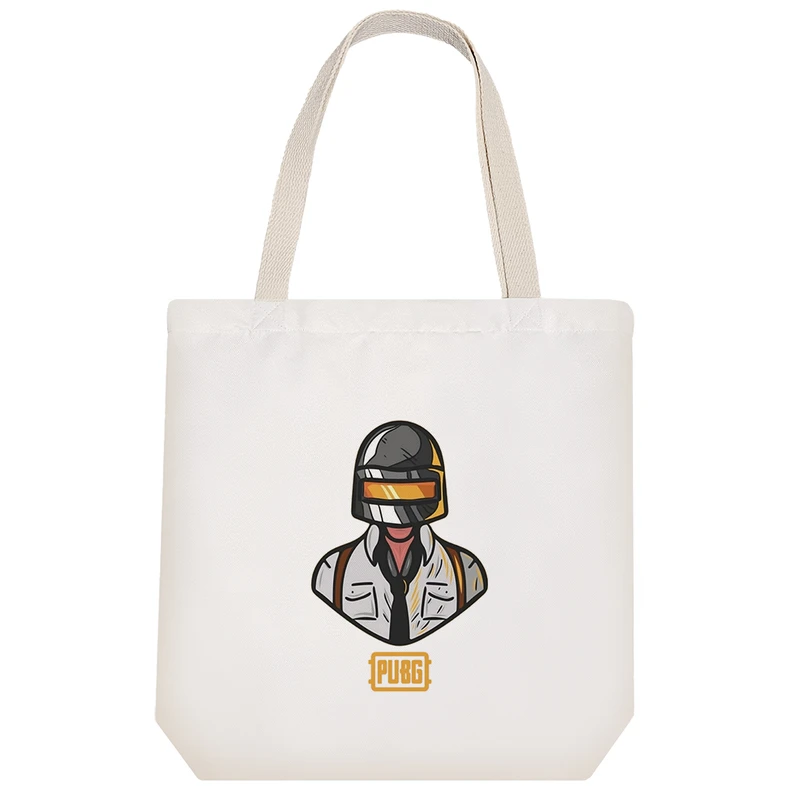 ساک خرید پارچه ای خندالو طرح پابجی PUBG مدل توت بگ کد 377