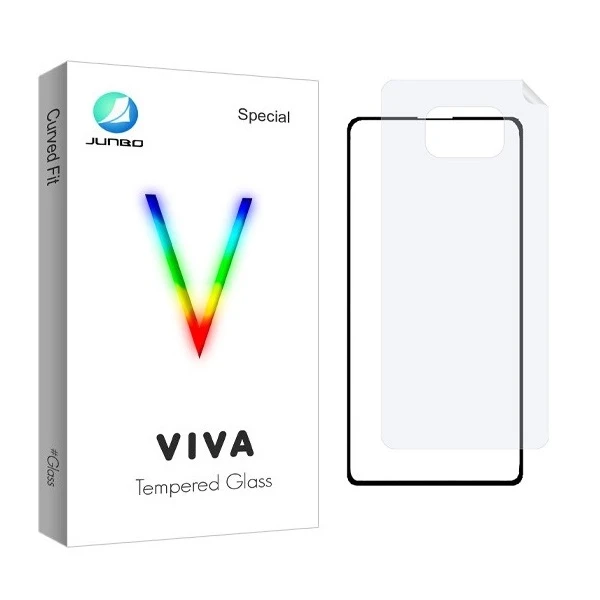 محافظ صفحه نمایش جانبو مدل 2FN مناسب برای گوشی موبایل شیائومی Poco X3 Pro 5G به همراه محافظ پشت گوشی