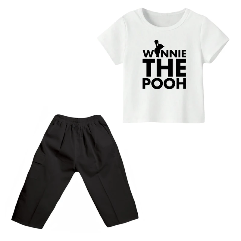 ست تی شرت و شلوارک پسرانه مدل پو کد ۷