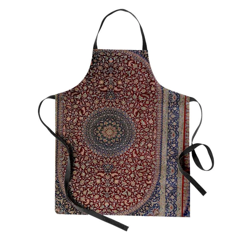 پیش بند آشپزخانه مدوپد طرح فرش قم لچک و ترنج مدل C-Ghom020