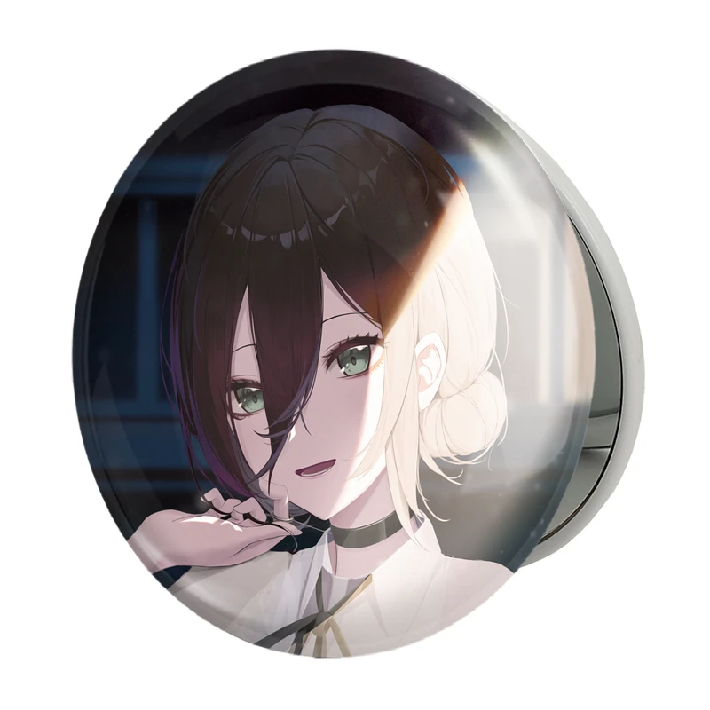 آینه جیبی خندالو طرح ریزه انیمه مرد اره ای Chainsaw Man مدل تاشو کد 23173 