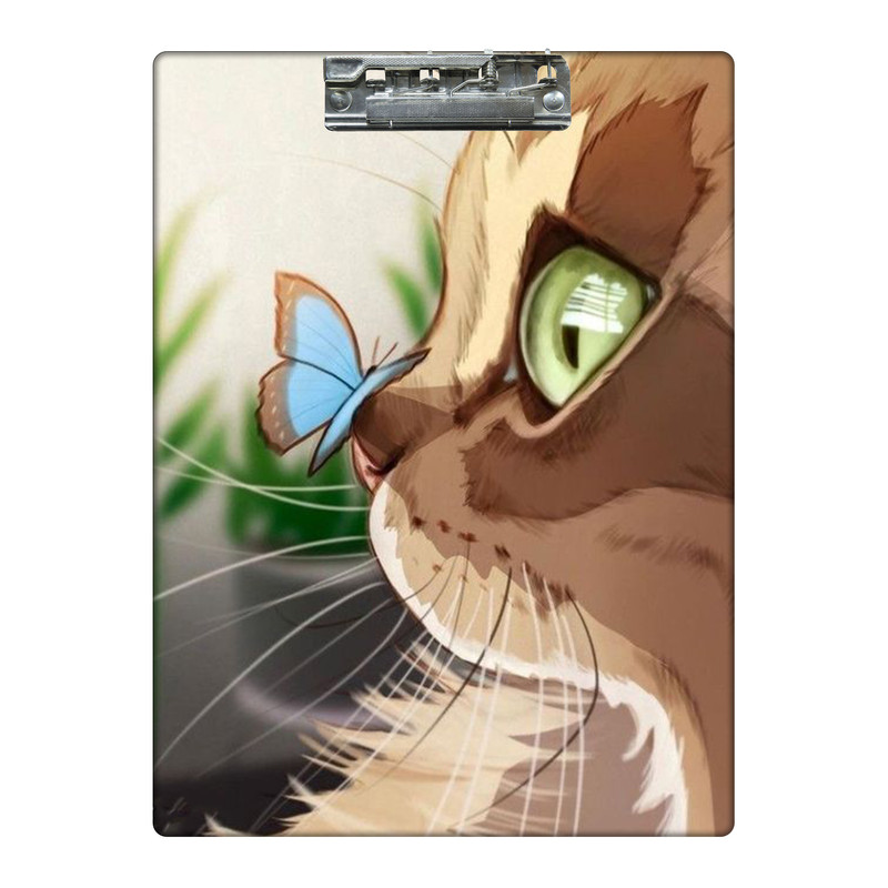 تخته شاسی طرح گربه و پروانه کد  3575916 سایز A4