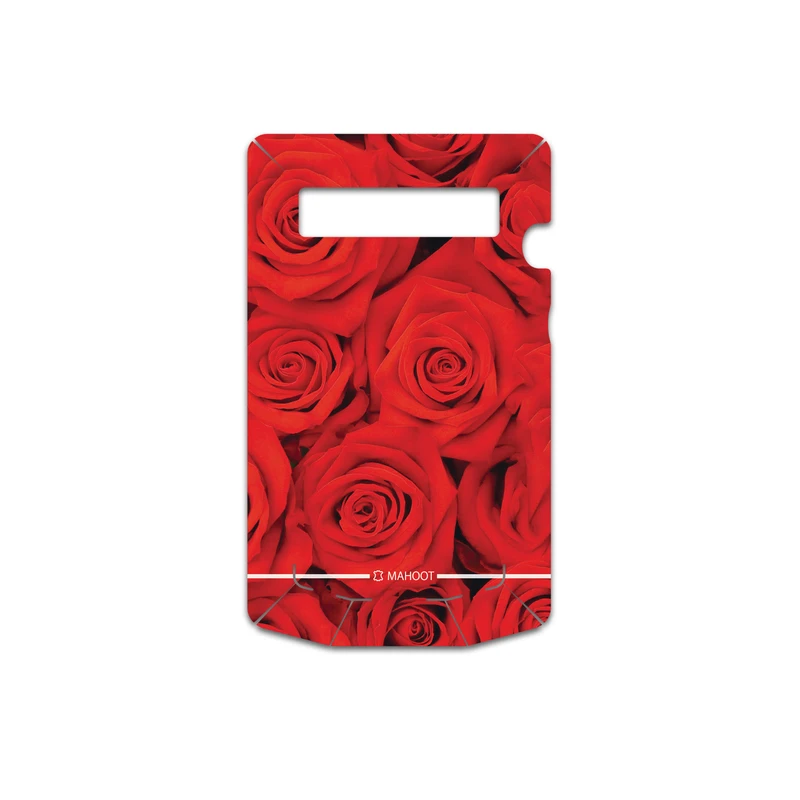 برچسب پوششی ماهوت مدل Red-Flower مناسب برای گوشی موبایل بلک بری Porsche Design P9981