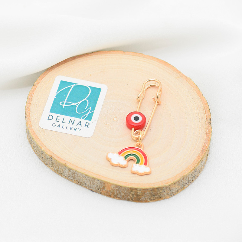 سنجاق سینه دخترانه دلنار گالری مدل ابر و چشم نظر