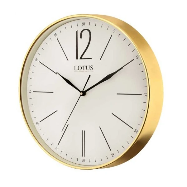 ساعت دیواری لوتوس مدل  M-7712-GOLD-NOLAN