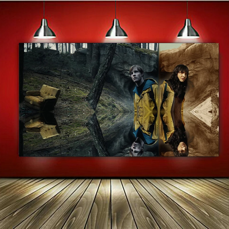 تابلو بوم طرح سریال دارک مدل Louis Hofmann & Lisa Vicari کد AR2389