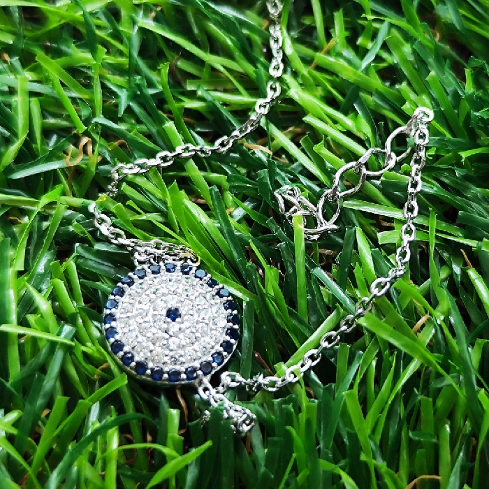 دستبند نقره زنانه مدل چشم نظر کد 2352