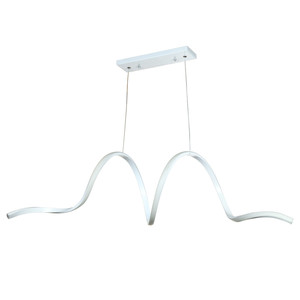 لوستر آویز چشمه نور کد L6362/1H-WT مدرن 